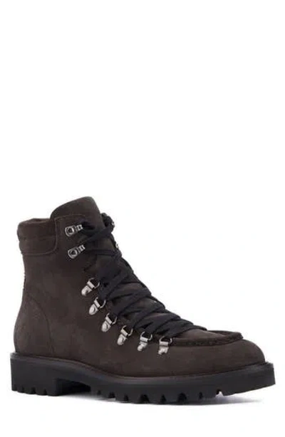 Aquatalia Gustavo Zip Combat Boot In Burgundy