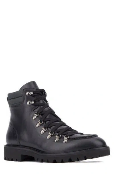Aquatalia Gustavo Zip Combat Boot In Black