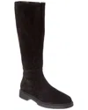 Aquatalia Halena Waterproof Suede Boot In Black