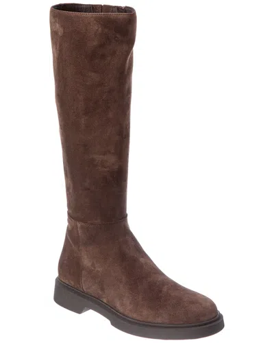 Aquatalia Halena Waterproof Suede Boot In Brown