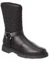 Aquatalia Helda Waterproof Leather Bootie In Black