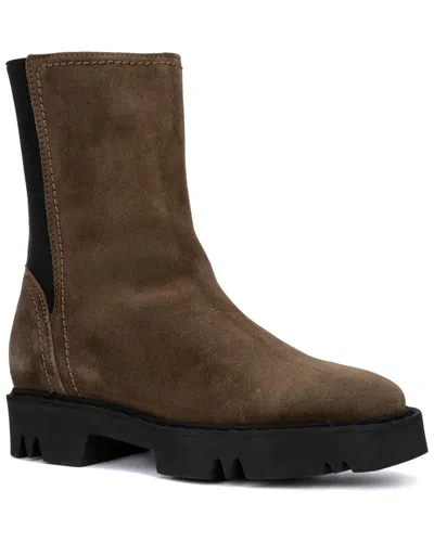 Aquatalia Henlsey Weatherproof Suede Boot In Green
