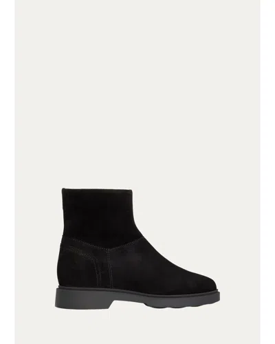 Aquatalia Hermione Suede Ankle Boots In Black