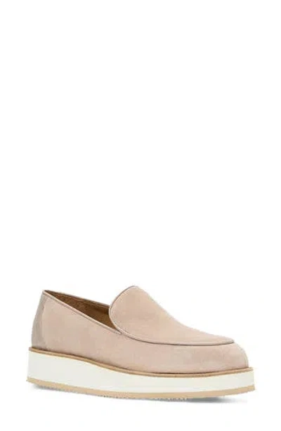 Aquatalia Honnete Waterproof Platform Flat In Brown
