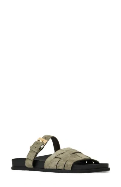 Aquatalia Ispera Weatherproof Slide Sandal In Green