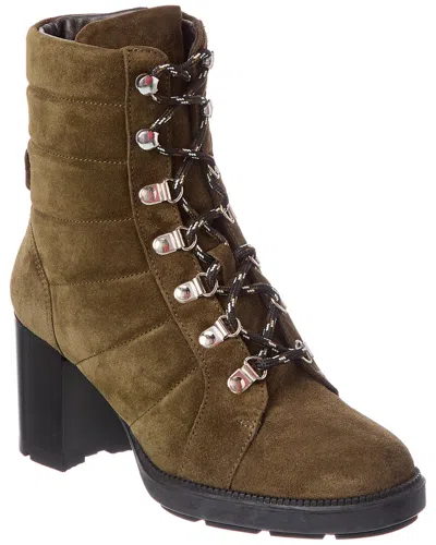 Aquatalia Ivanya Waterproof Leather Bootie In Green