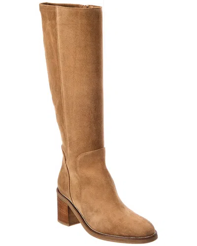 Aquatalia Jasmina Suede Boot In Champagne Suede
