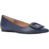 Aquatalia Jena Pointed Toe Flat In Marine