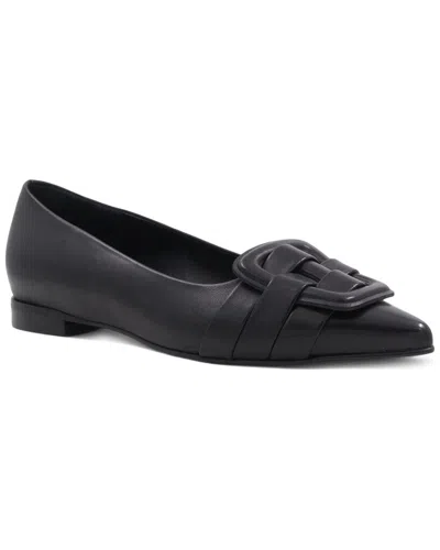 Aquatalia Jojo Waterproof Leather Flat In Black