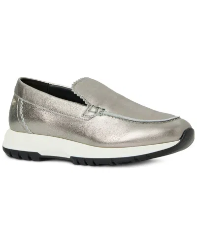 Aquatalia Karena Waterproof Leather Sneaker In Silver