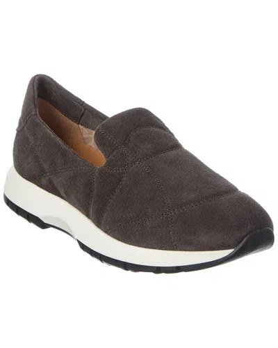 Aquatalia Katya Quilted Weatherproof Slip-on Sneaker In Brown