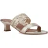 Aquatalia Kerry Water Repellent Slide Sandal In Platino