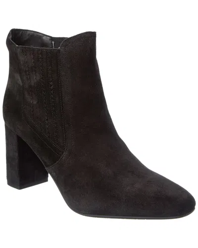 Aquatalia Lanna Waterproof Suede Bootie In Black