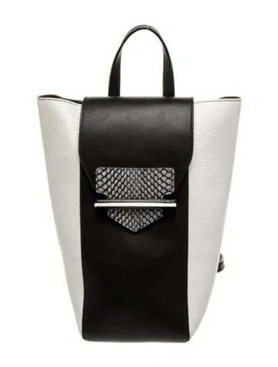 Pre-owned Aquatalia Leather Backpack In Black