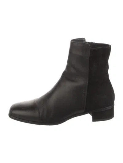 Pre-owned Aquatalia Leather Boots In Black