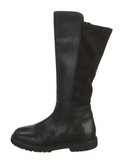 Pre-owned Aquatalia Leather Boots In Black