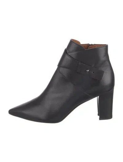 Pre-owned Aquatalia Leather Boots In Black