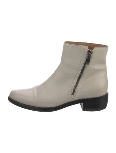 Pre-owned Aquatalia Leather Boots In Neutrals
