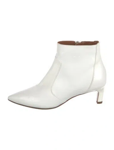 Pre-owned Aquatalia Leather Boots In White