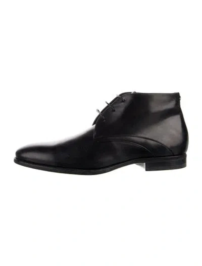 Pre-owned Aquatalia Leather Derby Shoes In Black