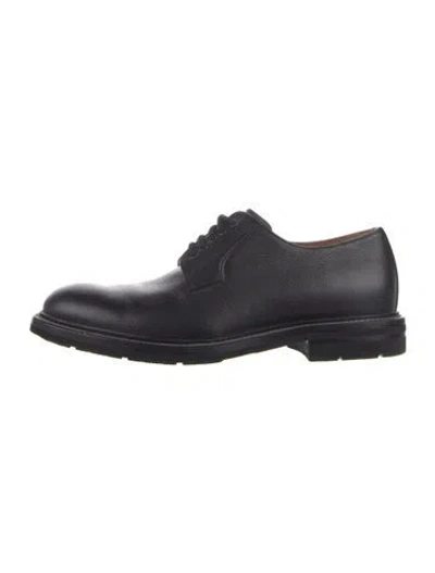 Pre-owned Aquatalia Leather Derby Shoes In Blue