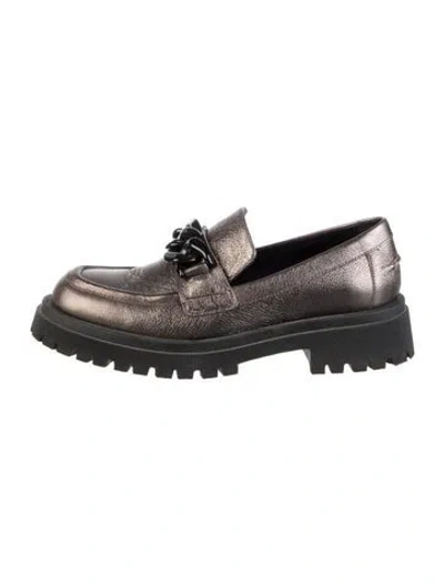 Pre-owned Aquatalia Leather Loafers