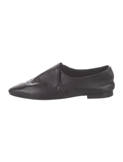 Pre-owned Aquatalia Leather Loafers In Black