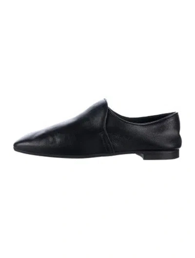 Pre-owned Aquatalia Leather Loafers In Black