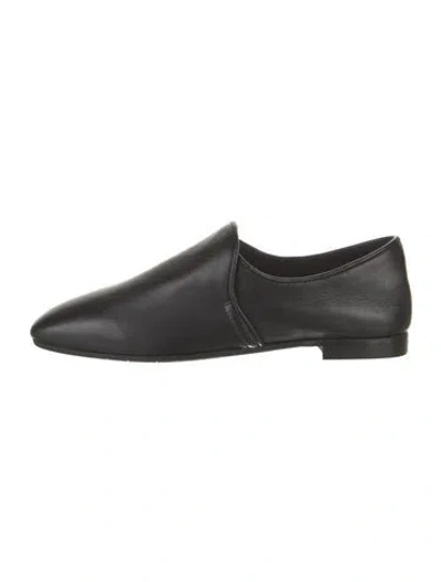Pre-owned Aquatalia Leather Mules In Black