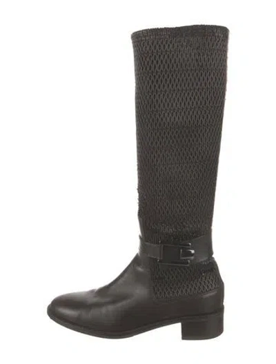 Pre-owned Aquatalia Leather Riding Boots In Multi