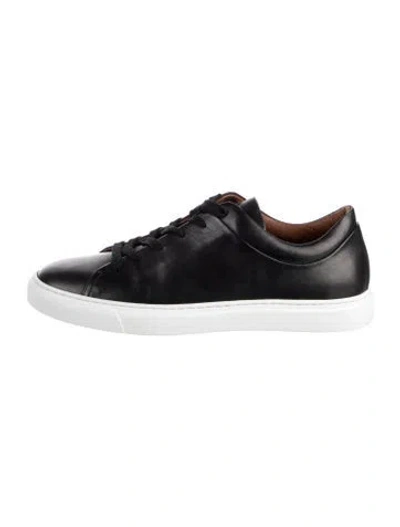 Pre-owned Aquatalia Leather Sneakers In Black