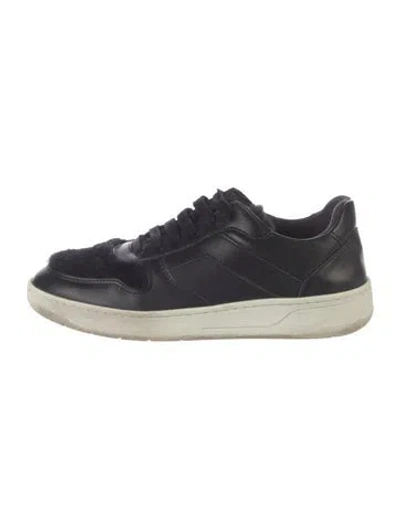 Pre-owned Aquatalia Leather Sneakers In Blue