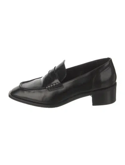 Pre-owned Aquatalia Leather Tassel Accents Pumps In Black