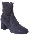 Aquatalia Lilianne Waterproof Suede Bootie In Blue
