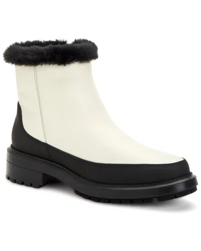 Aquatalia Lindsay Weatherproof Leather Bootie In White