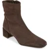 Aquatalia Loretta Suede Bootie In Brown