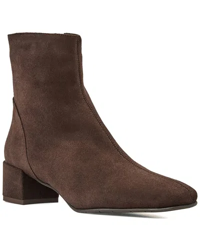 Aquatalia Loretta Suede Bootie In Brown
