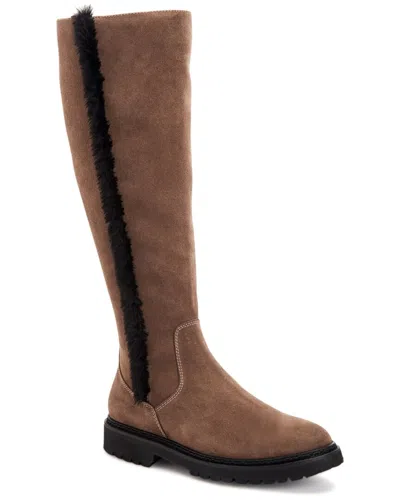 Aquatalia Marietta Weatherproof Suede Boot In Brown