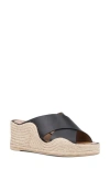 Aquatalia Marina Water Repellent Wedge Slide Sandal In Black
