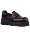 Aquatalia Marta Weatherproof Leather Loafer In Red