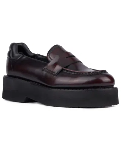 Aquatalia Marta Weatherproof Leather Loafer In Red