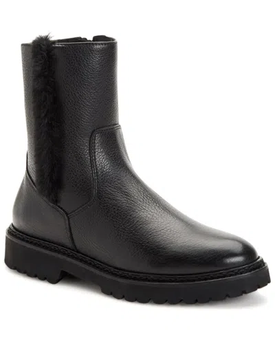 Aquatalia Myra Weatherproof Leather Boot In Black