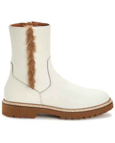 Aquatalia Myra Weatherproof Leather Boot In White