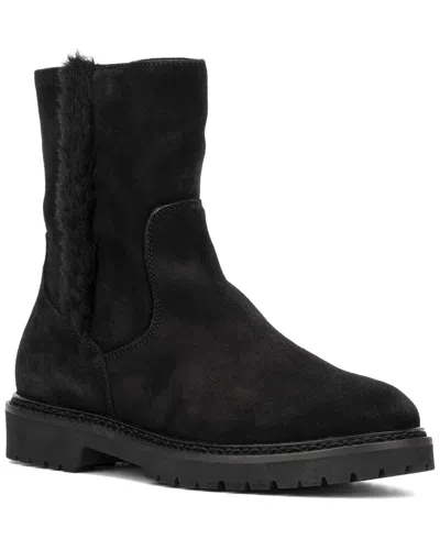 Aquatalia Myra Weatherproof Suede Boot In Black