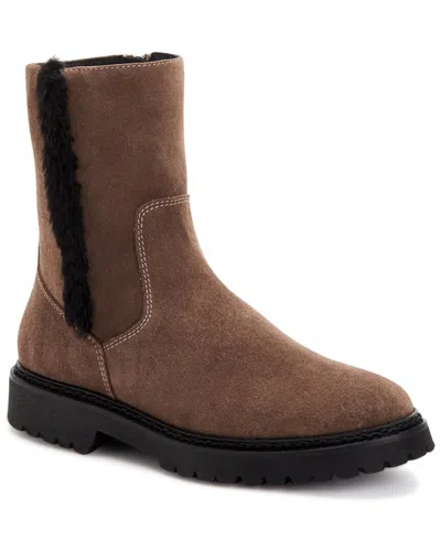 Aquatalia Myra Weatherproof Suede Boot In Brown