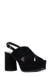 Aquatalia Nadina Platform Slingback Sandal In Black