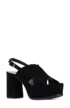Aquatalia Nadina Platform Slingback Sandal In Black