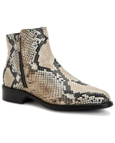 Aquatalia Nailah Weatherproof Leather Bootie In Animal Print