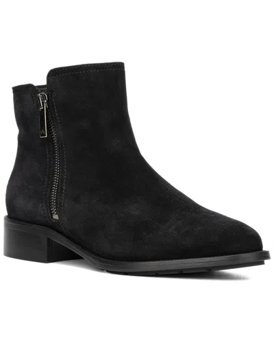 Aquatalia Nailah Weatherproof Suede Bootie In Black