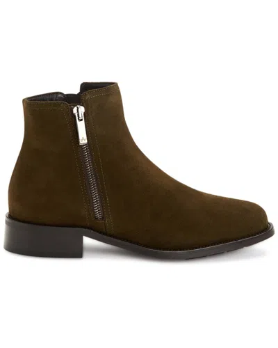 Aquatalia Nailah Weatherproof Suede Bootie In Brown